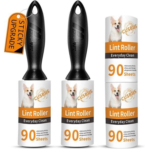 Lint Rollers for Pet Hair Extra Sticky, [360 Sheets/4 Refills] Lint Roller with - Picture 1 of 6